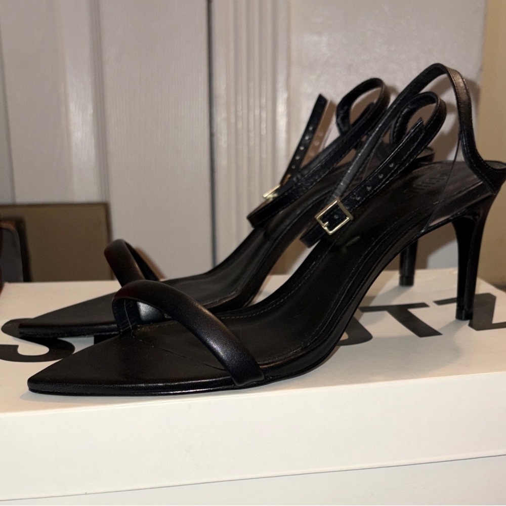 SCHUTZ Black Strappy Heels